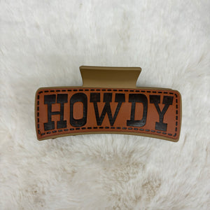 Hair Claw / Rectangle Hollow Western