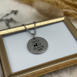 Dad’s Little Hunting Buddy Coin Necklace