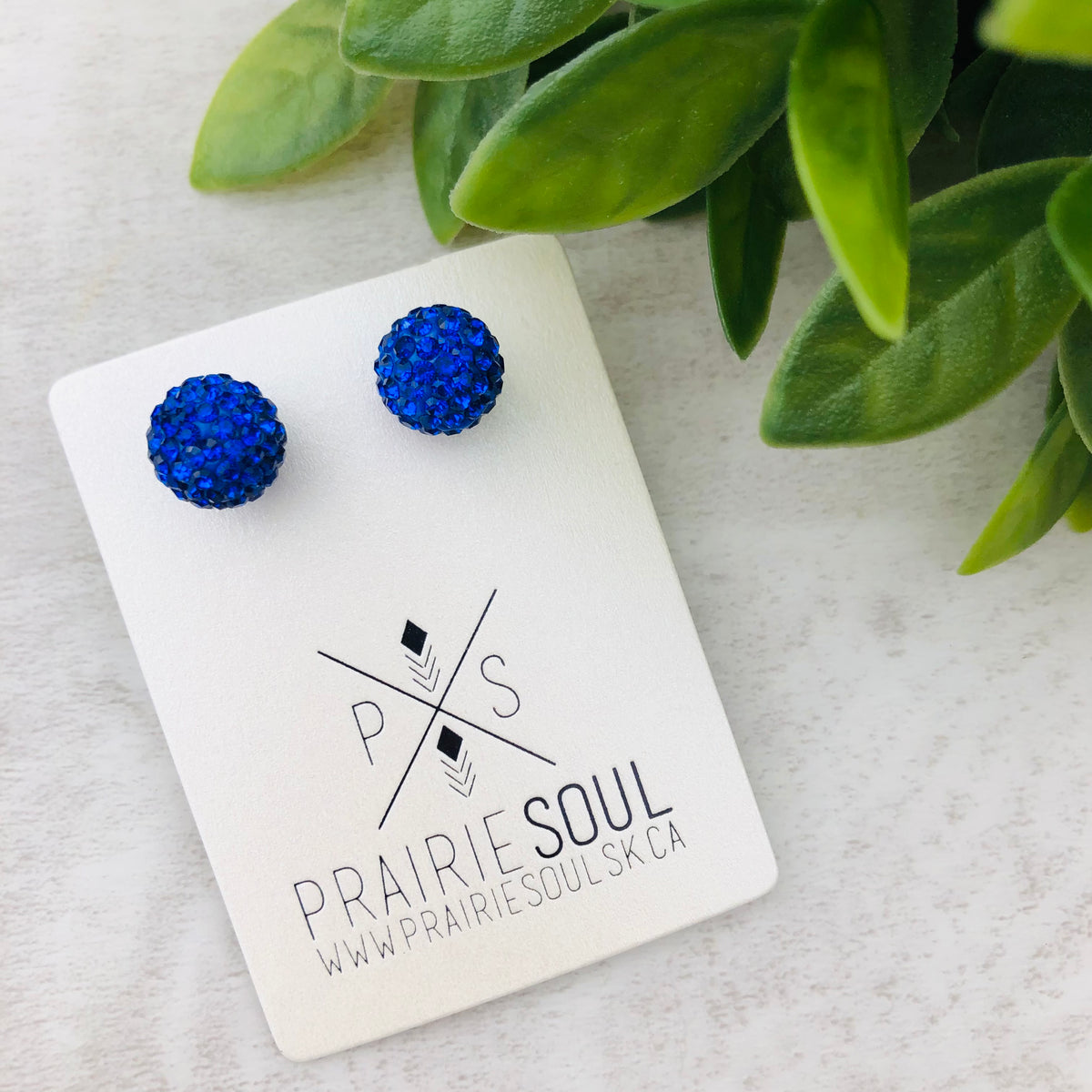 Navy blue hot sale diamond earrings