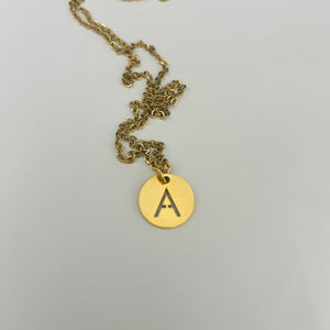 Initial Cut Out Necklace