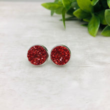 Druzy Earrings / Original / Red