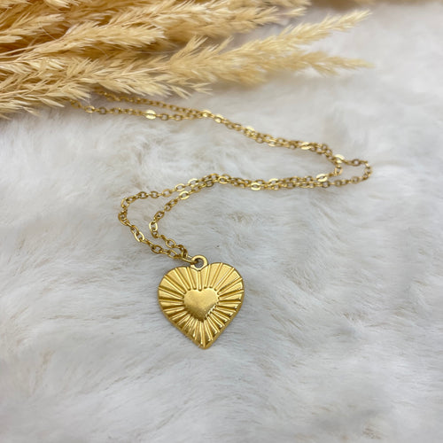 Stainless Steel / Amor Heart Necklace