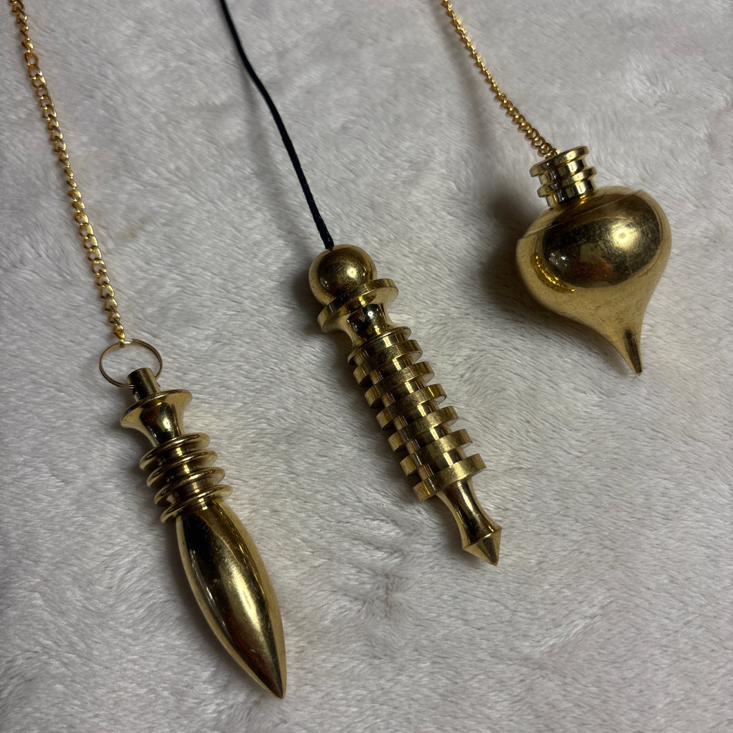 Gemstone Pendulum Metal / Capsule Urn