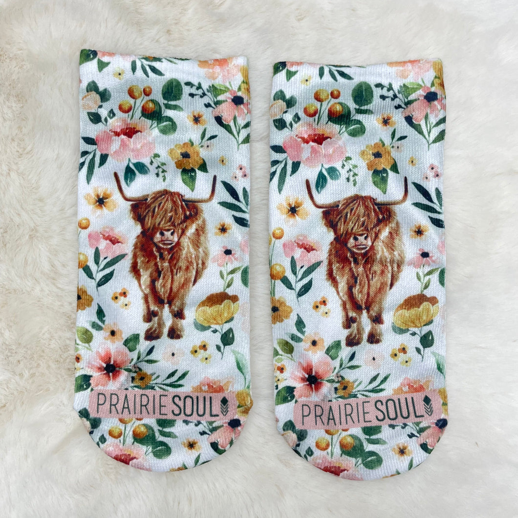 Socks Ankle / Highland Cow