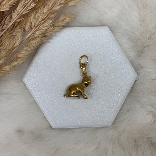 Stainless Steel / Bunny Rabbit Pendant or Necklace