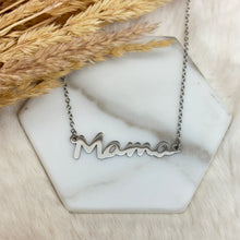 Stainless Steel / Mama Writing Necklace