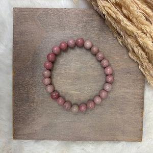 Stone stacker bracelet / 8mm beads