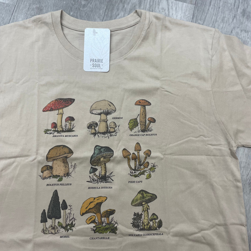 Graphic Tee / Mushroom Identification