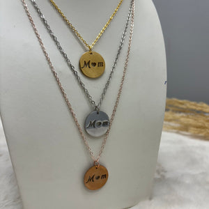 Stainless Steel / Mom Necklace