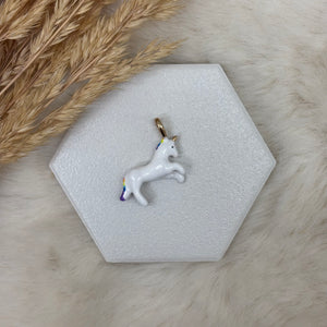 Stainless Steel / Unicorn White Pendant or Necklace