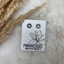 Metal Shape Stud Earring / Sun