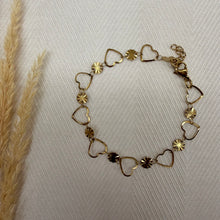 Bracelet + Anklet | Heart Sunburst | Stainless Steel