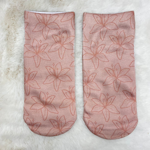 Socks Ankle / Prairie Lily coral