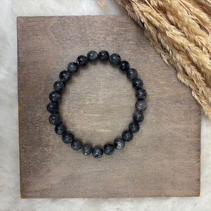Stone stacker bracelet / 8mm beads