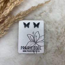 Metal Shape Stud Earring / Butterfly