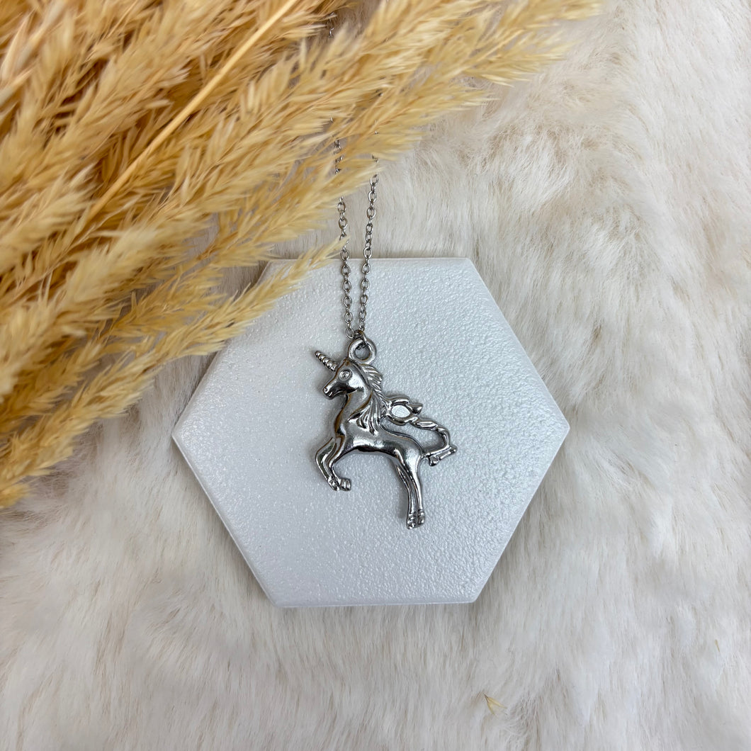 Stainless Steel / Unicorn Pendant or Necklace