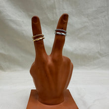 Double Dotted Twist Ring