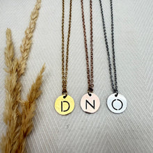 Initial Necklace | Cut Out | Stainless Steel