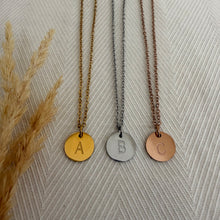 Initial Necklace | Engraved | Stainless Steel