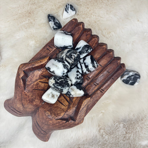 Zebra Jasper Pocket Stone