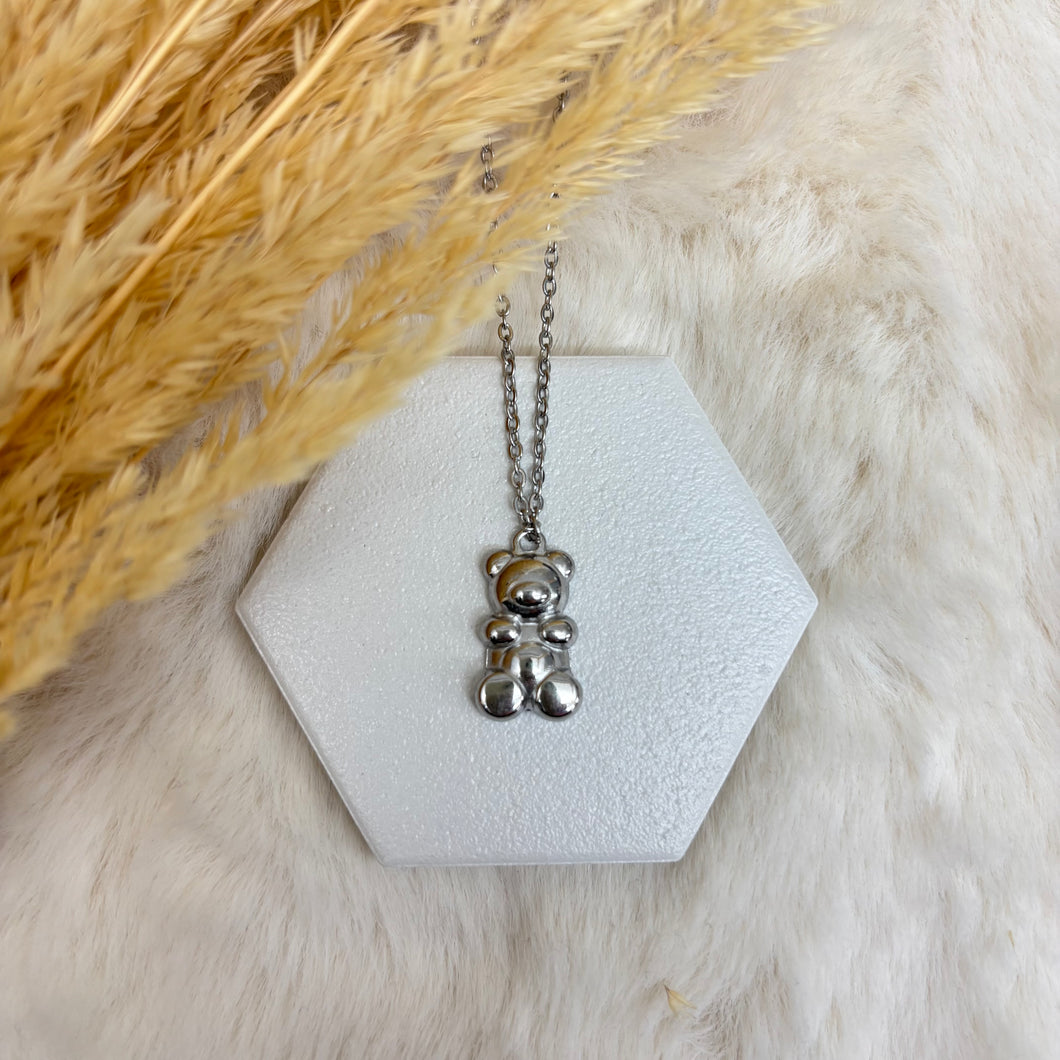 Stainless Steel / Gummy Bear Pendant or Necklace