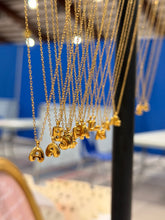 Initial Necklace Puffy Bubble