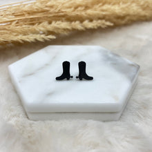 Metal Shape Stud Earring / Cowgirls Boots