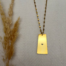 Necklace | Saskatchewan Prairie Heart | Stainless Steel