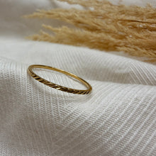 Ring | Dainty Candy Cane Stripe | Stainless Steel