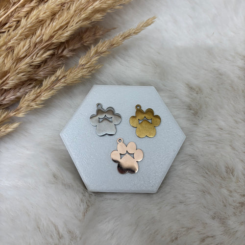 Stainless Steel / Paw Pendant or Necklace
