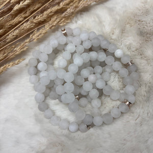 Stone Stacker Bracelet / Clear Quartz
