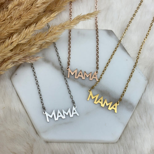 Stainless Steel / MAMA Necklace