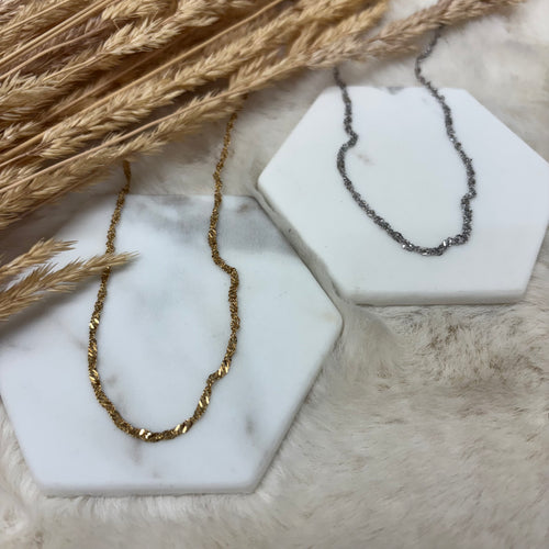 Stainless Steel Necklace / Twist Chain