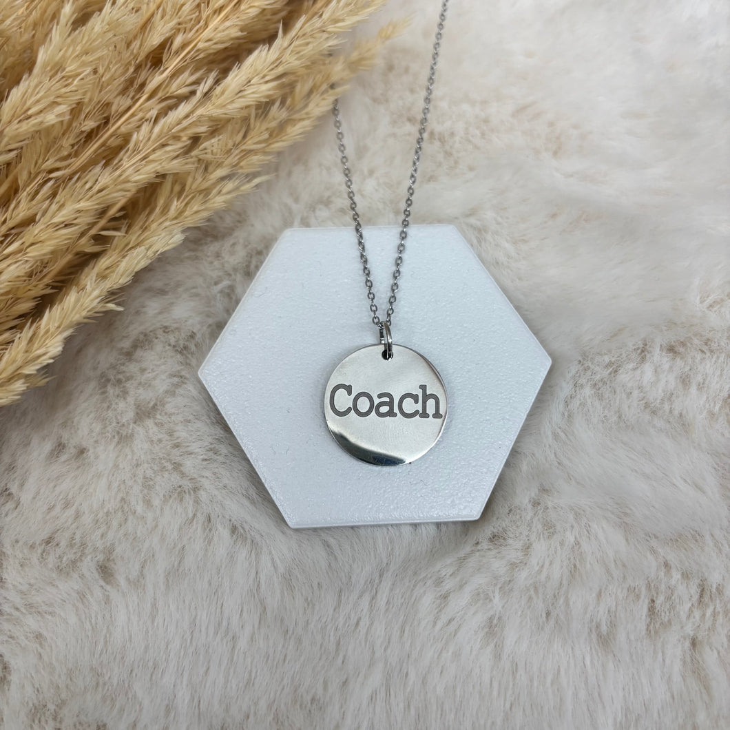 Stainless Steel / Coach Pendant or Necklace