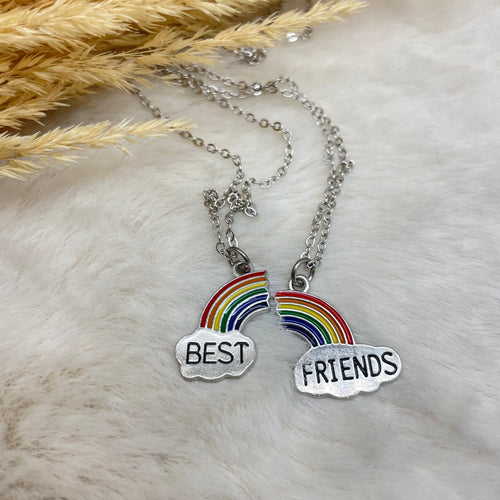 Best Friends Rainbow Cloud Necklace (2)