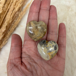 Gemstone Pocket Stone Heart / Variety of Stones