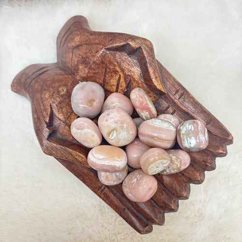 Pink Mangano Calcite Pocket Stone