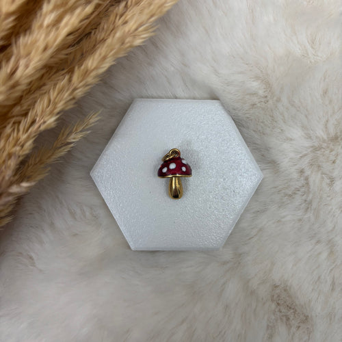 Stainless Steel / Mushroom Pendant or Necklace