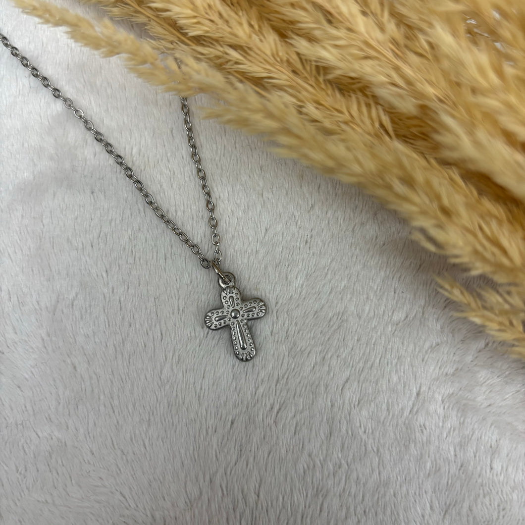 Stainless Steel / Cross Prayer Pendant or Necklace