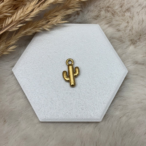 Stainless Steel / Cactus Pendant or Necklace