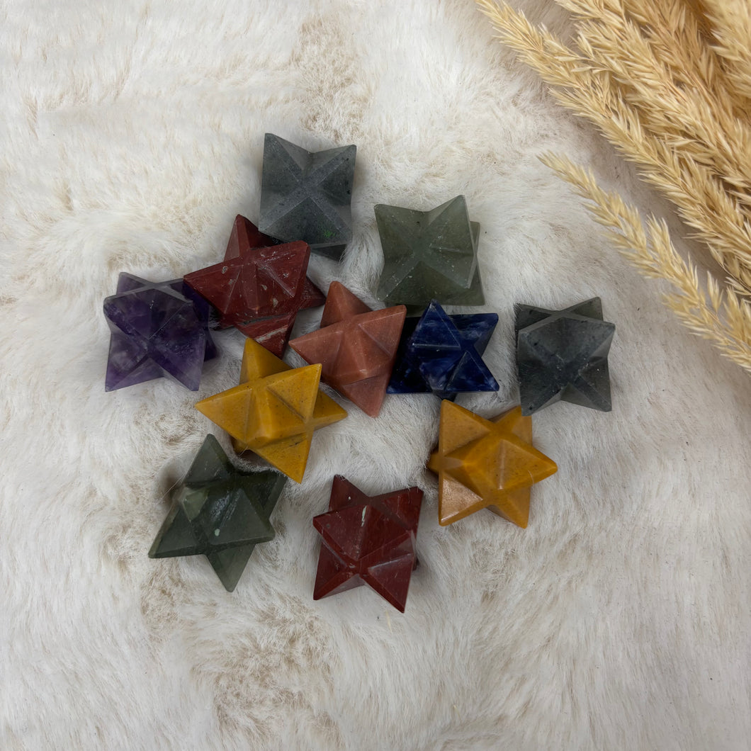 Gemstone Merkaba Pocket Stone / Variety of Stones