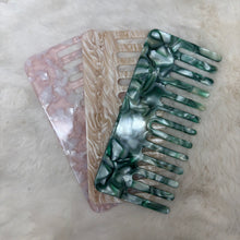 Hair Comb Tortoise - Multiple Colour Options