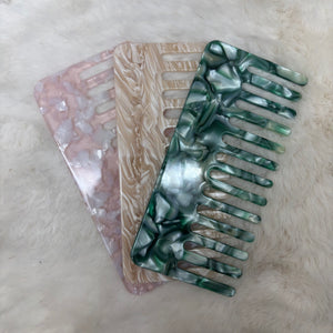 Hair Comb Tortoise - Multiple Colour Options