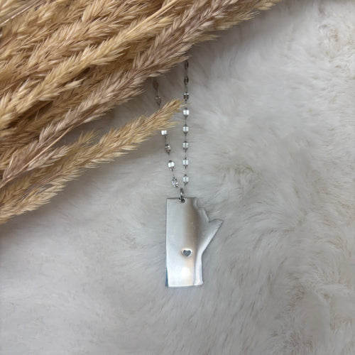Manitoba Prairie Heart Necklace