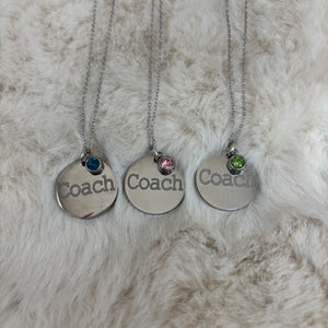 Stainless Steel / Coach Pendant or Necklace