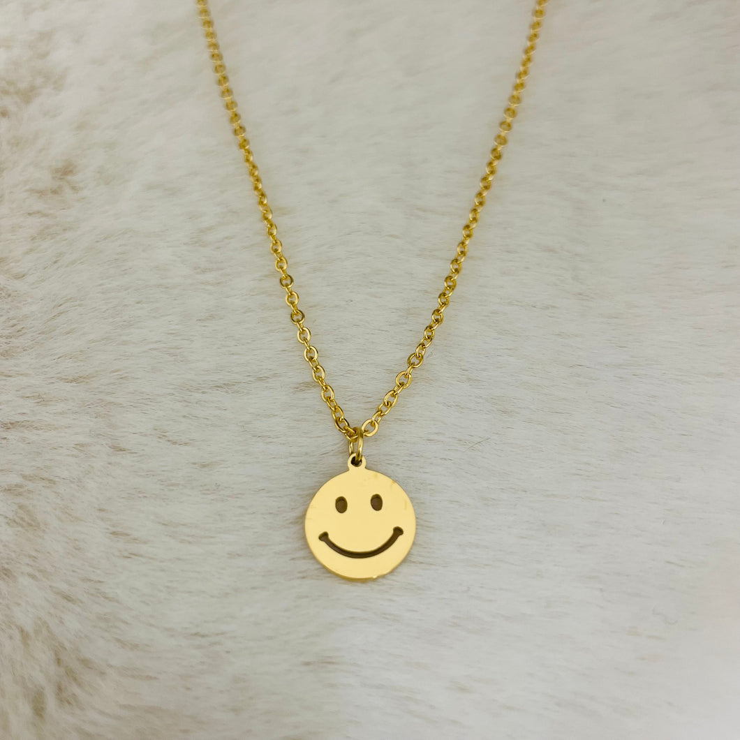 Stainless Steel / Be Happy Necklace