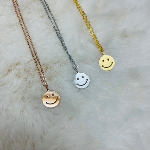 Stainless Steel / Be Happy Necklace