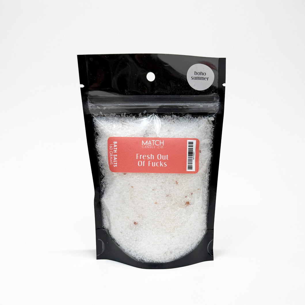 Good Intentions Bath Salt: Fresh Out of Fucks