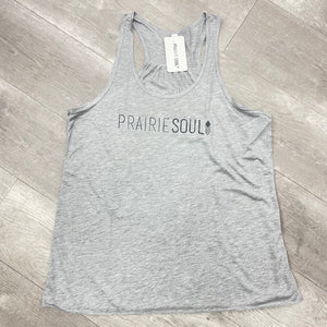 Prairie Soul Ruched Tank / Grey Light