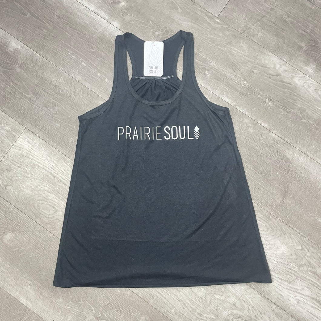 Prairie Soul Ruched Tank / Black